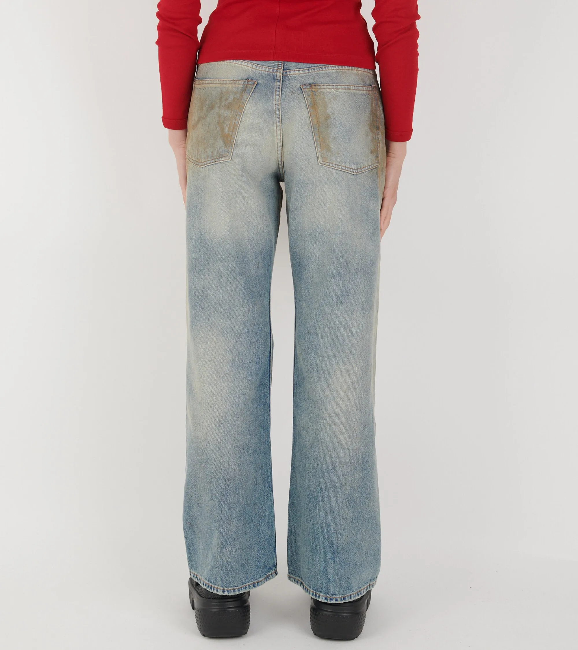 2021F Loose Fit Jeans Mid Blue