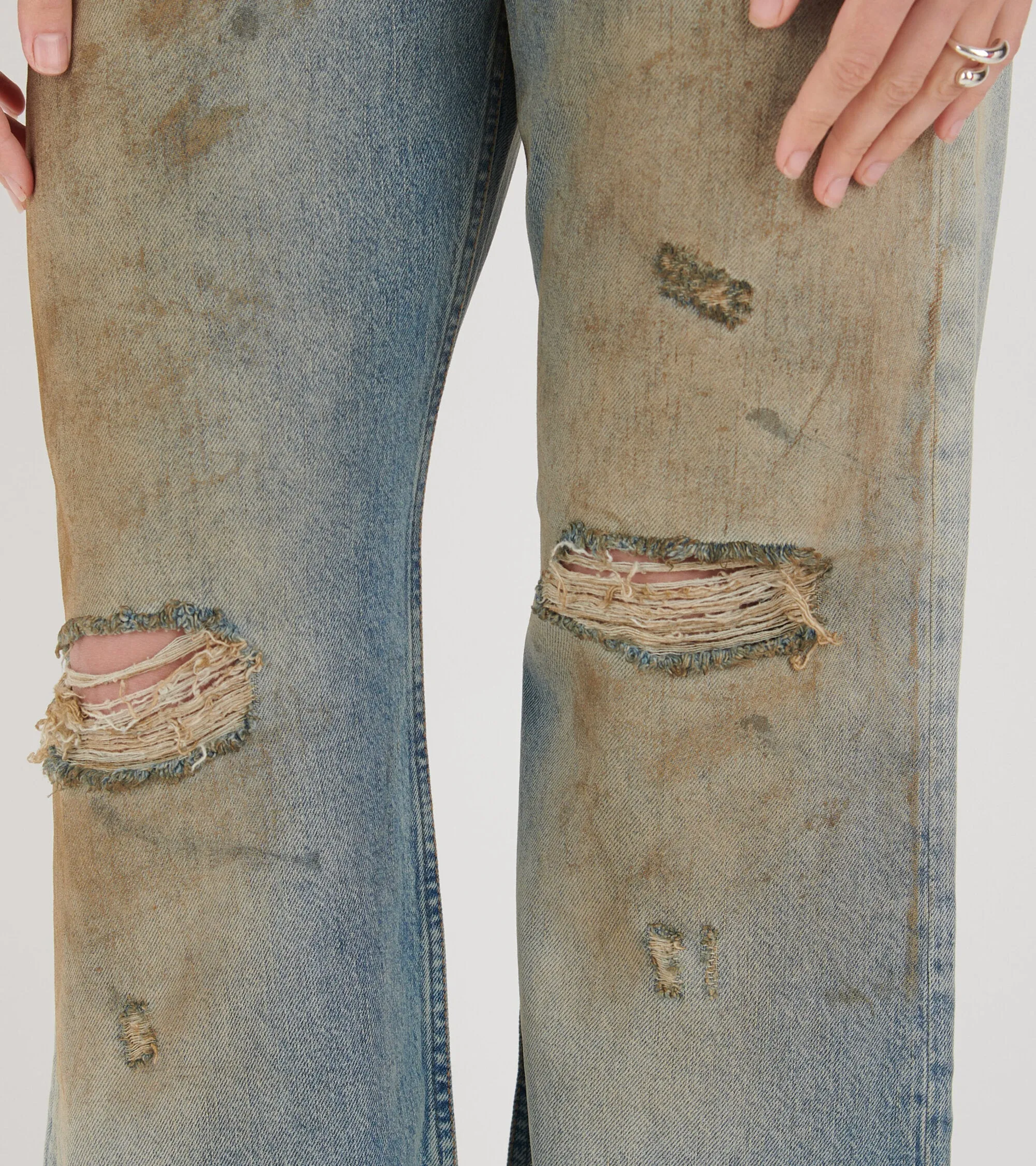 2021F Loose Fit Jeans Mid Blue
