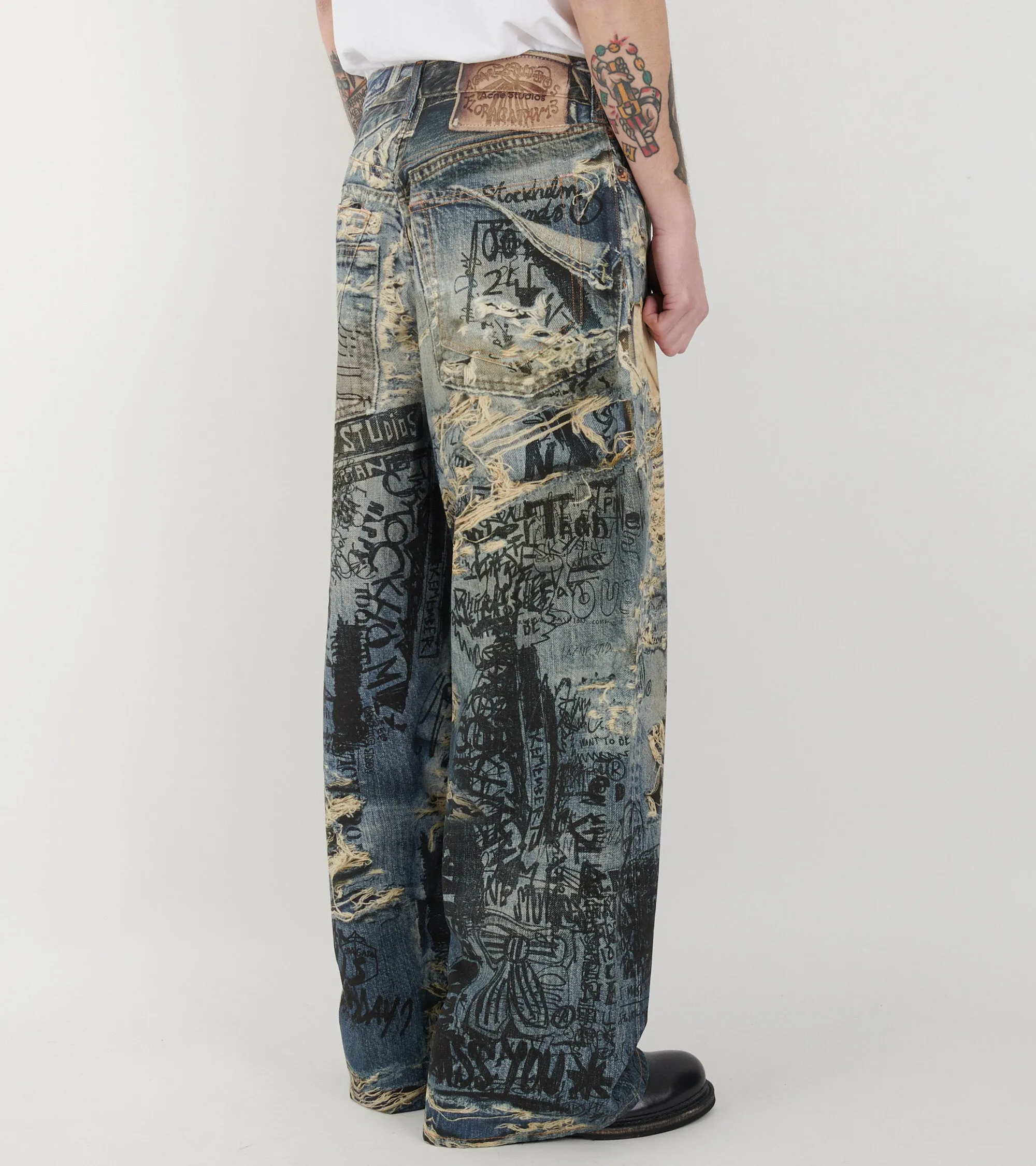 2023 Super Baggy Fit Jeans Mid Blue