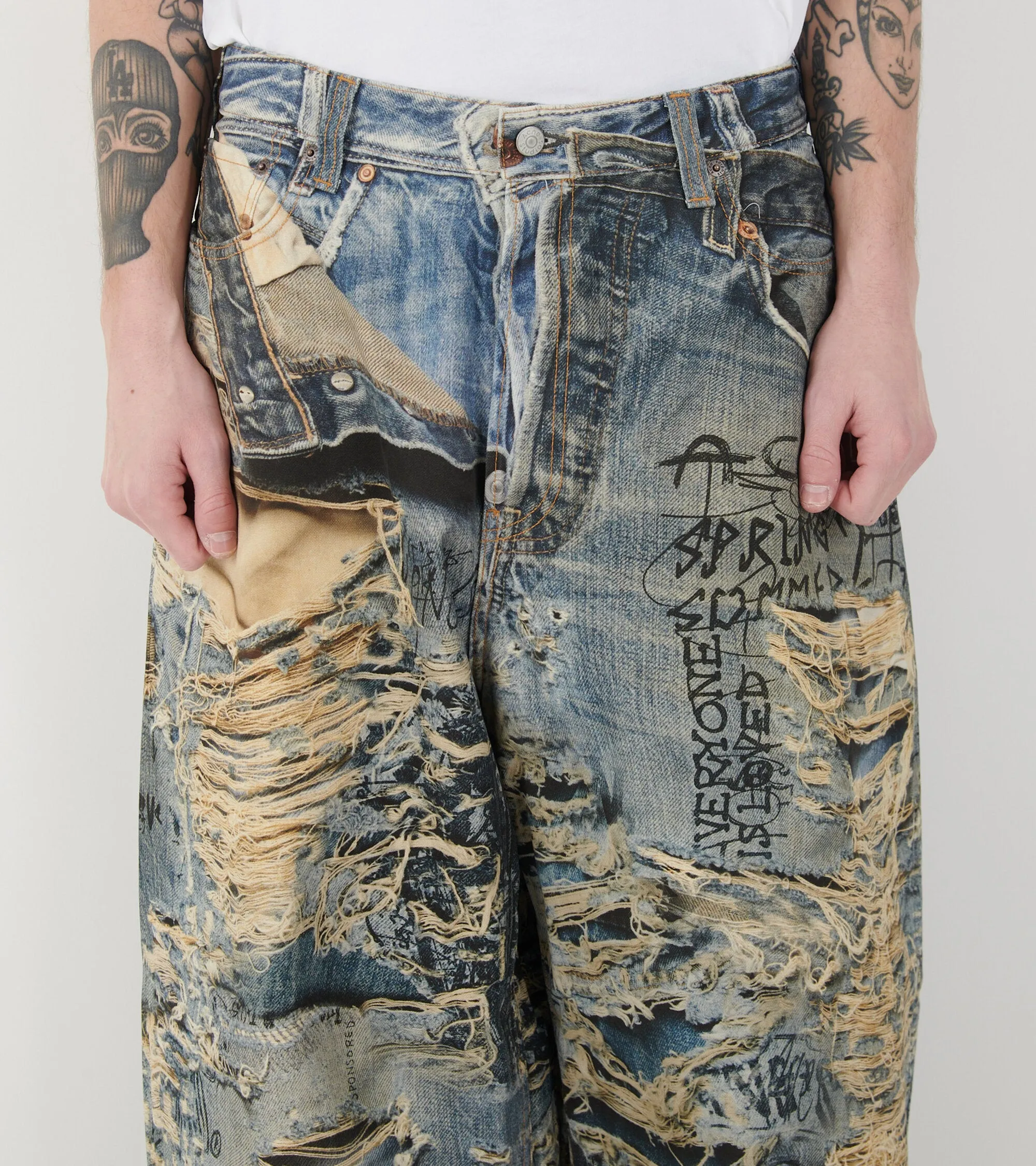 2023 Super Baggy Fit Jeans Mid Blue
