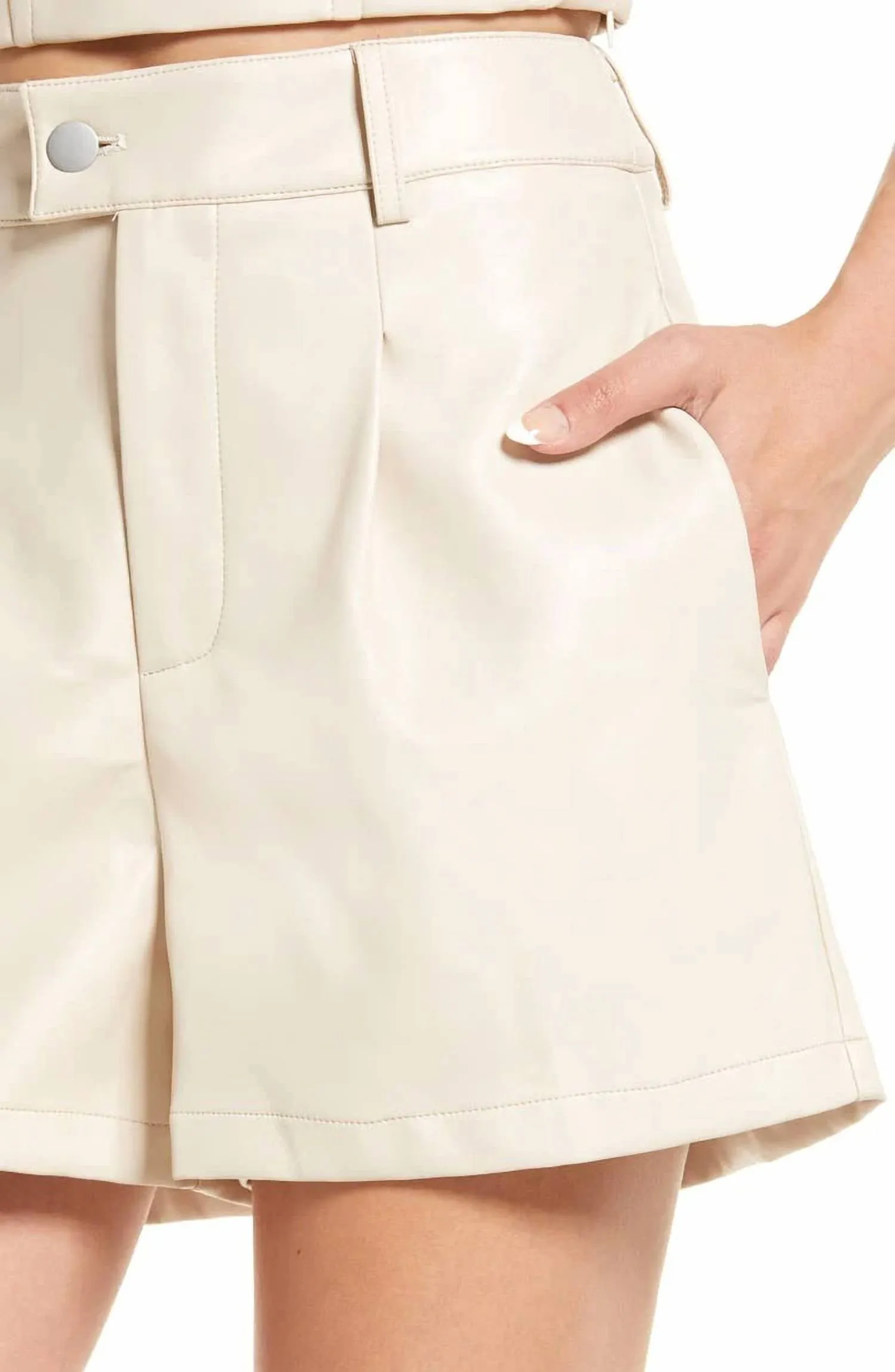Amylynn - Faux Leather Shorts