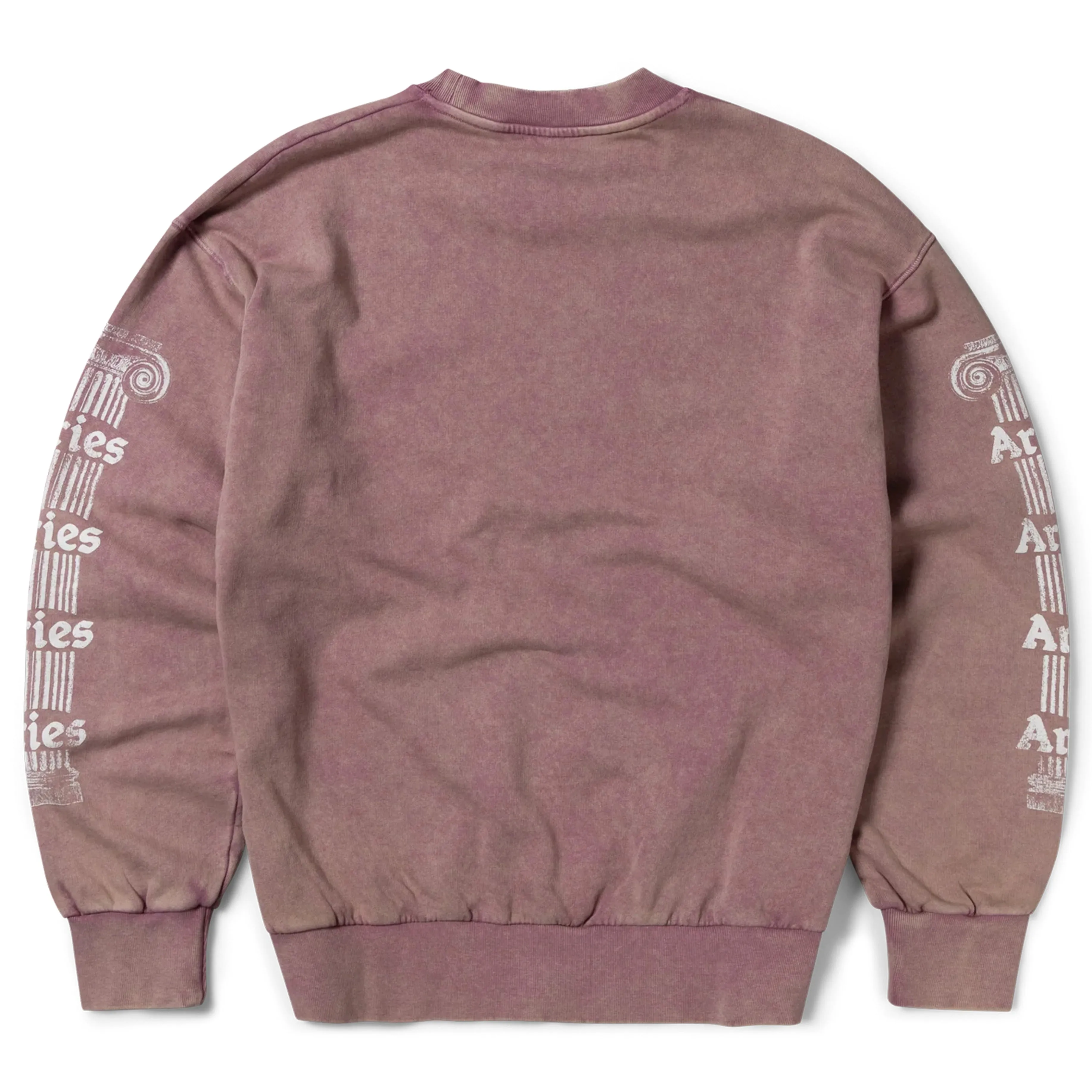 Aries Womens Aged Ancient Column Sweat Pink