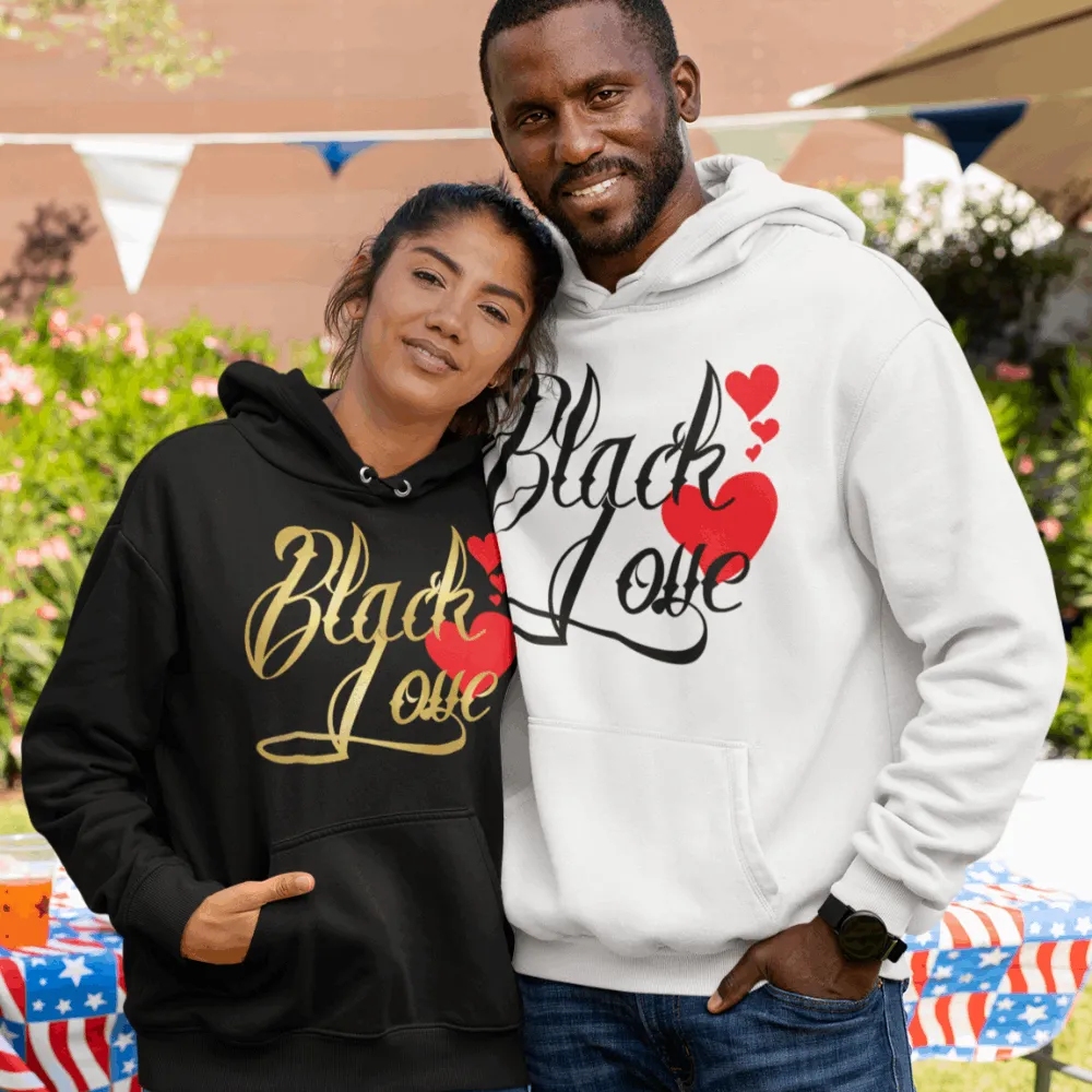 Black Love Sweatshirt / Hoodie, black love t shirts, couple sweatshirt, matching couple shirts