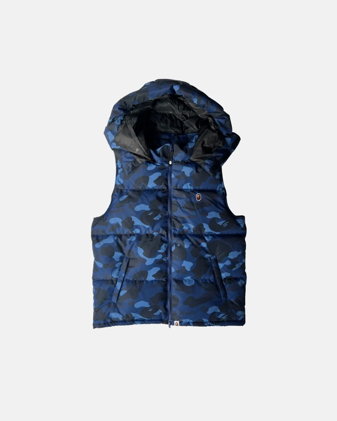 Color Camo Down Vest Navy