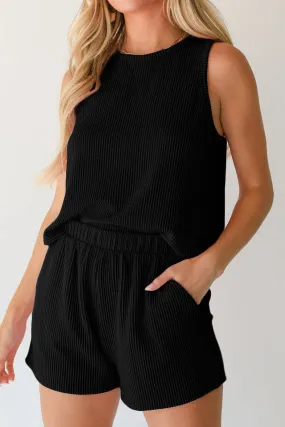 Corded Shorts Set