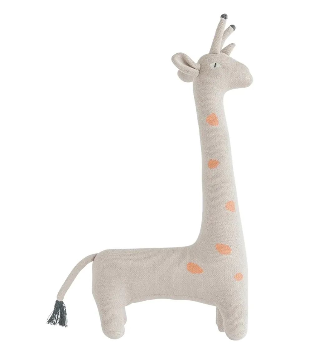 Cotton Knit Giraffe Soft Toy