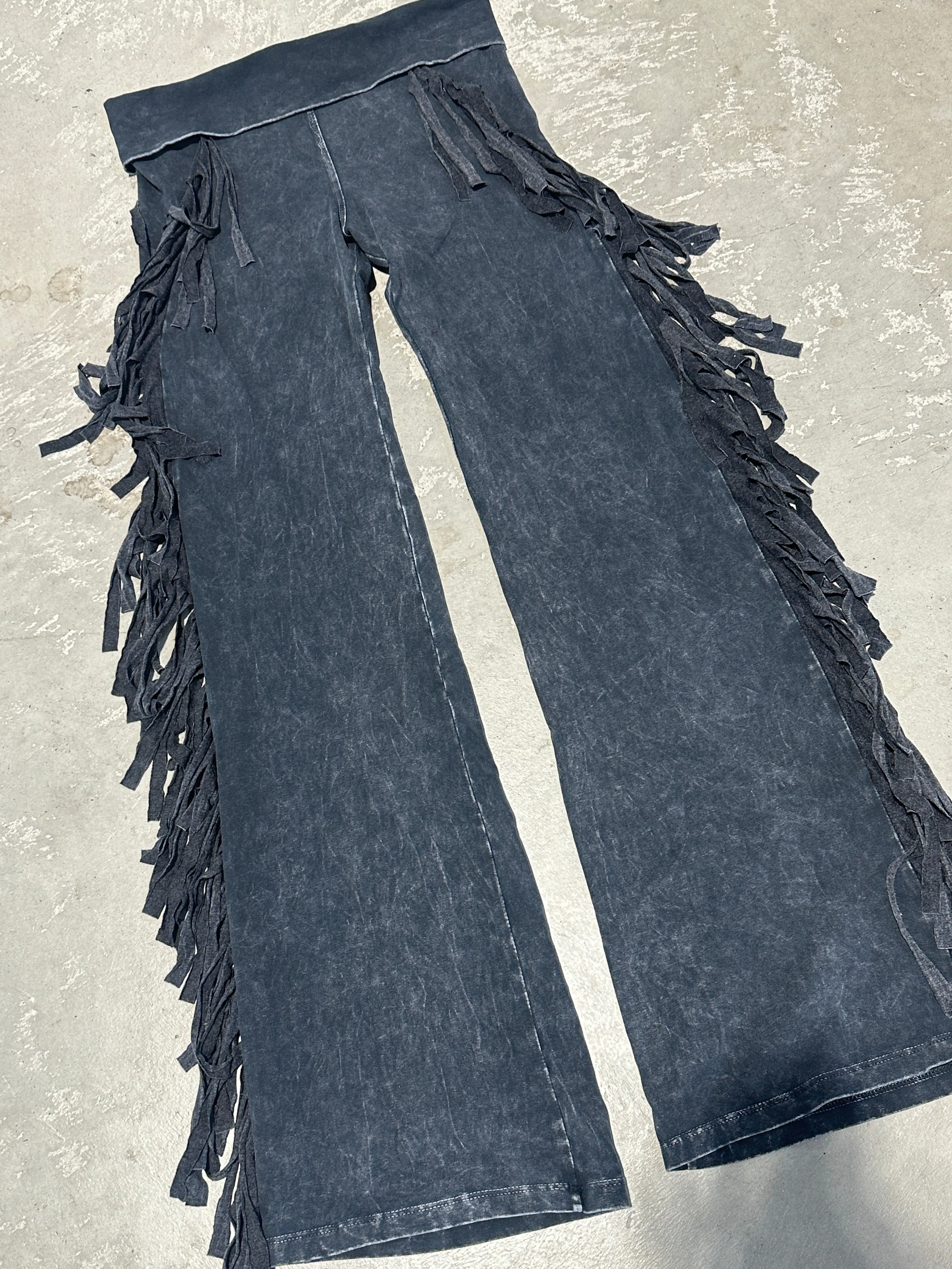 Gypsy Raven Fringed Flares