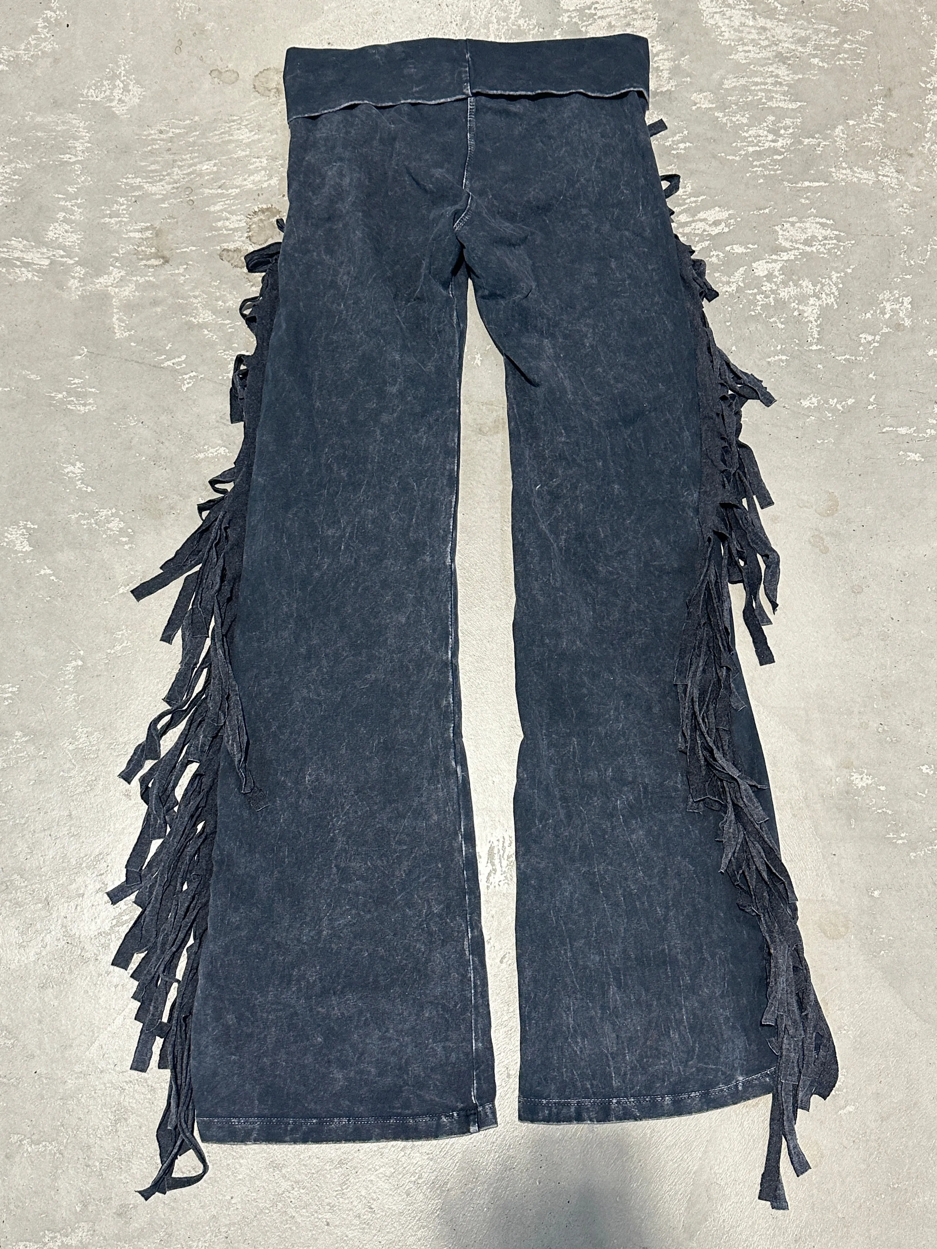 Gypsy Raven Fringed Flares