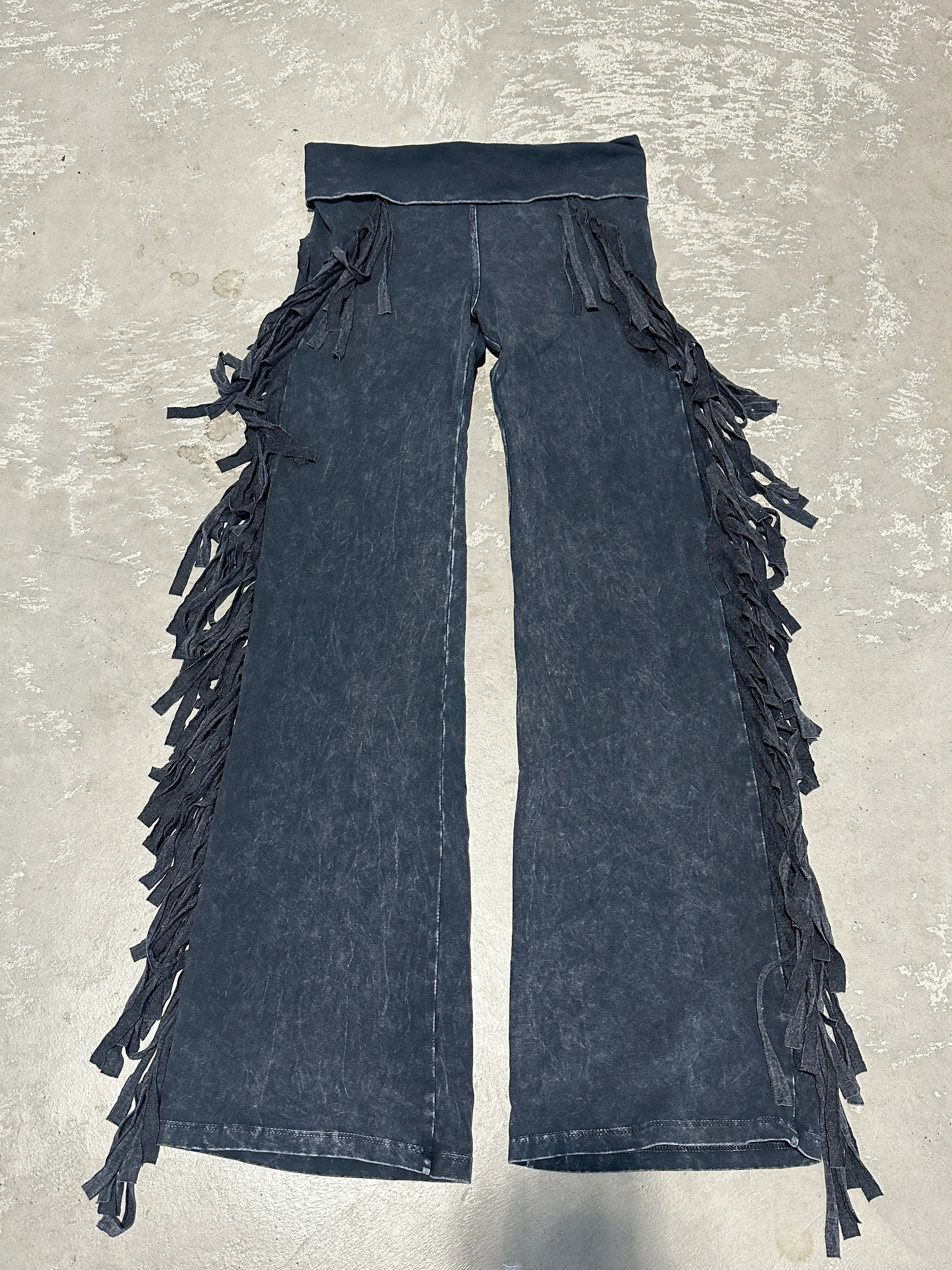 Gypsy Raven Fringed Flares