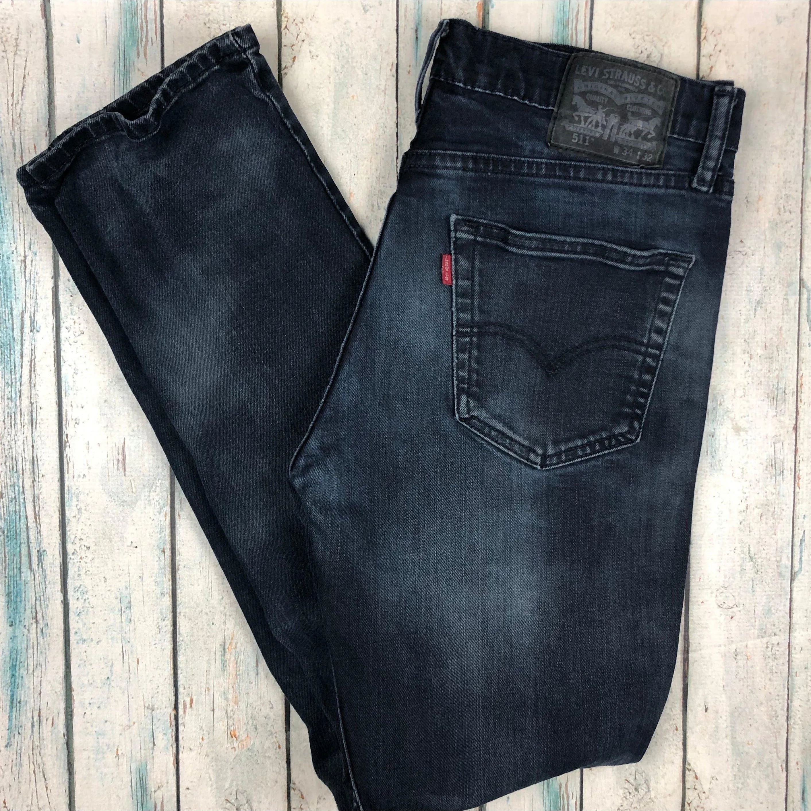 Levis Slim Straight 511 Men's Denim Jeans - Size 34/32