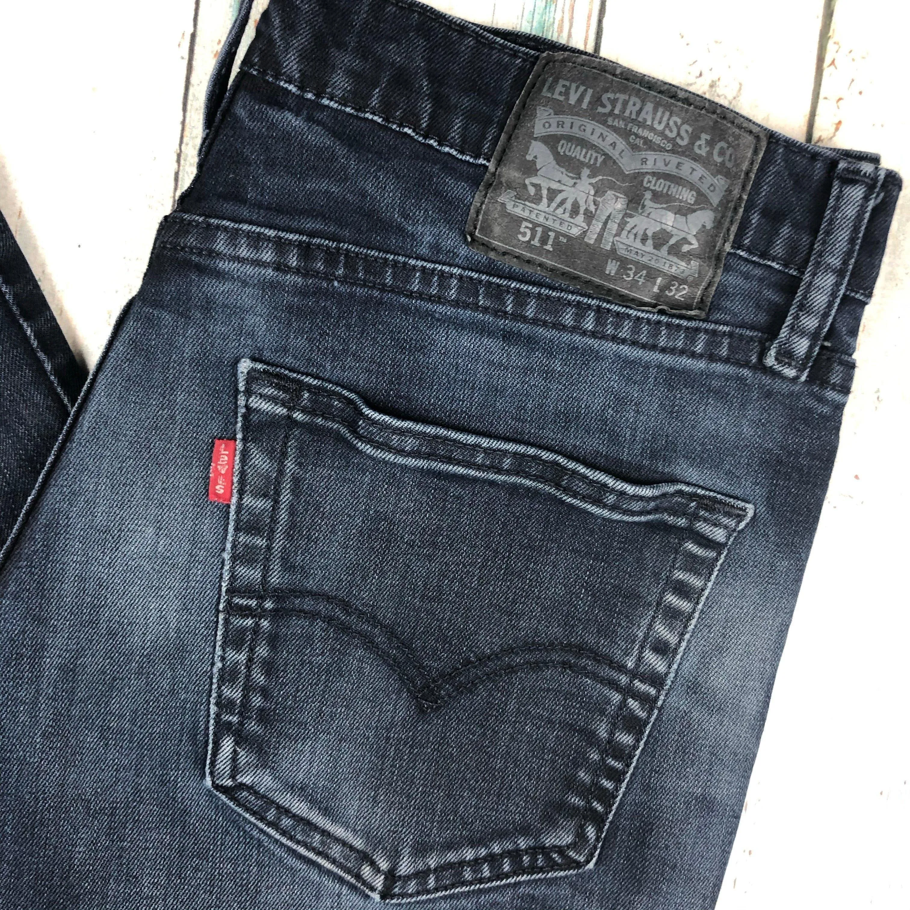 Levis Slim Straight 511 Men's Denim Jeans - Size 34/32