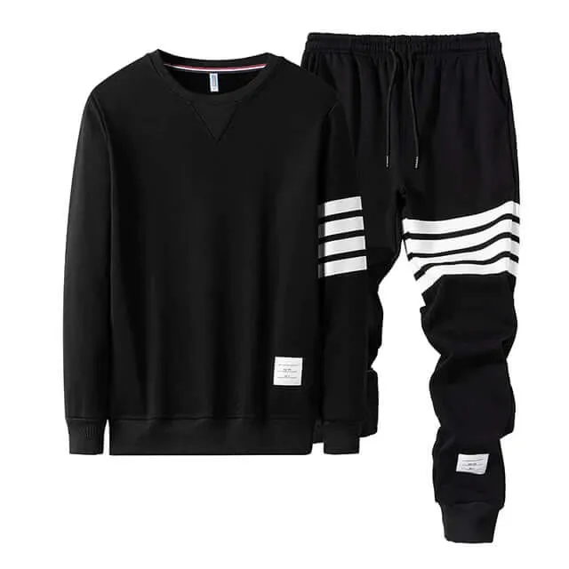 Men's Comfortable Long-Sleeve Sweater & Jogger Set