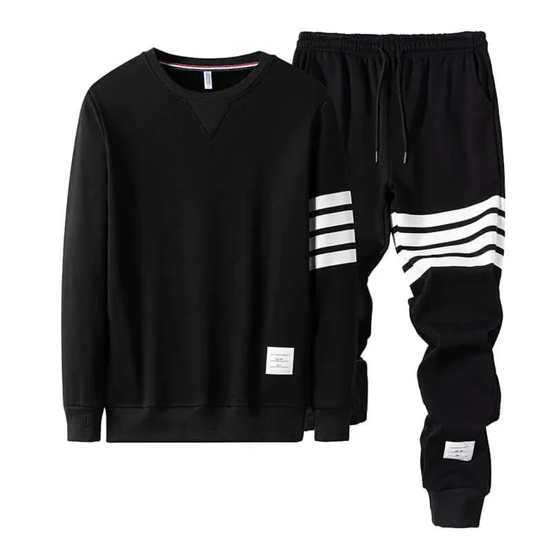 Men's Comfortable Long-Sleeve Sweater & Jogger Set