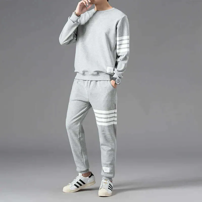 Men's Comfortable Long-Sleeve Sweater & Jogger Set