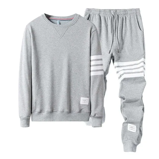 Men's Comfortable Long-Sleeve Sweater & Jogger Set