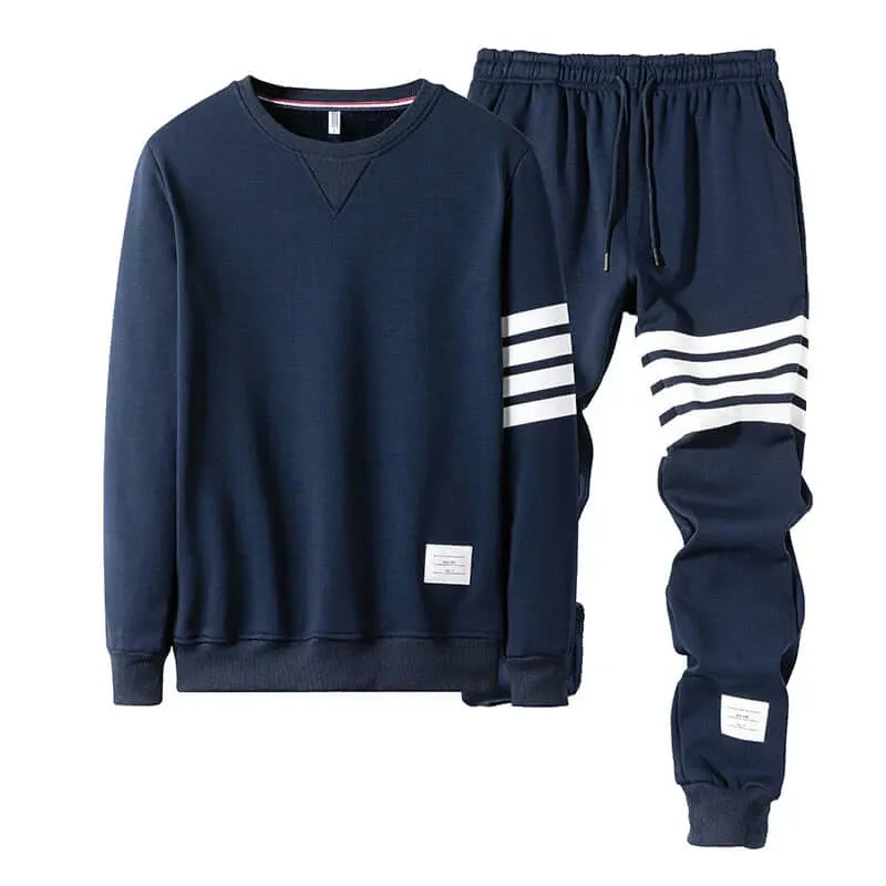 Men's Comfortable Long-Sleeve Sweater & Jogger Set