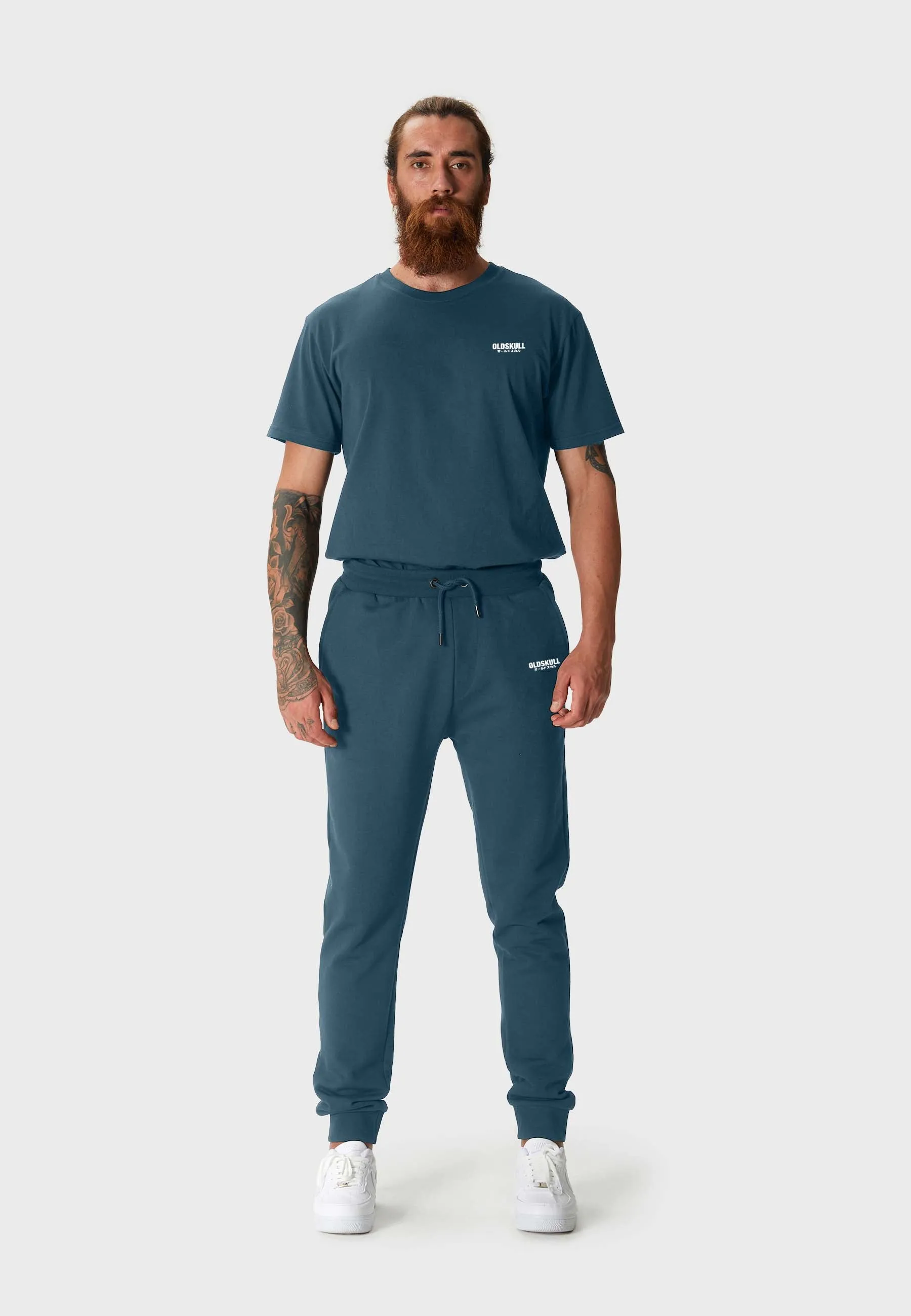 Oldskull Basic Logo Sweat Jogger Dark Green