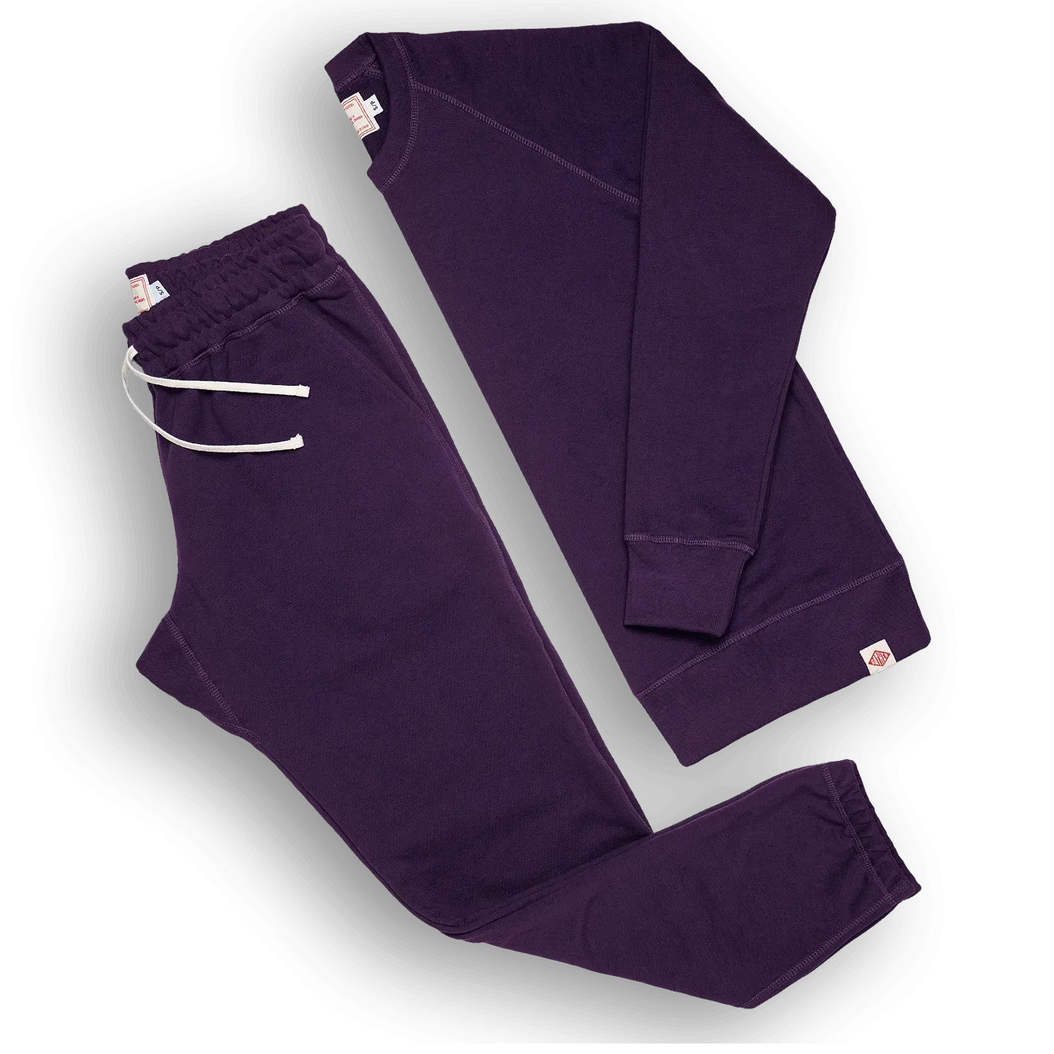 Organic French Terry Sweatpant - Plum Purple