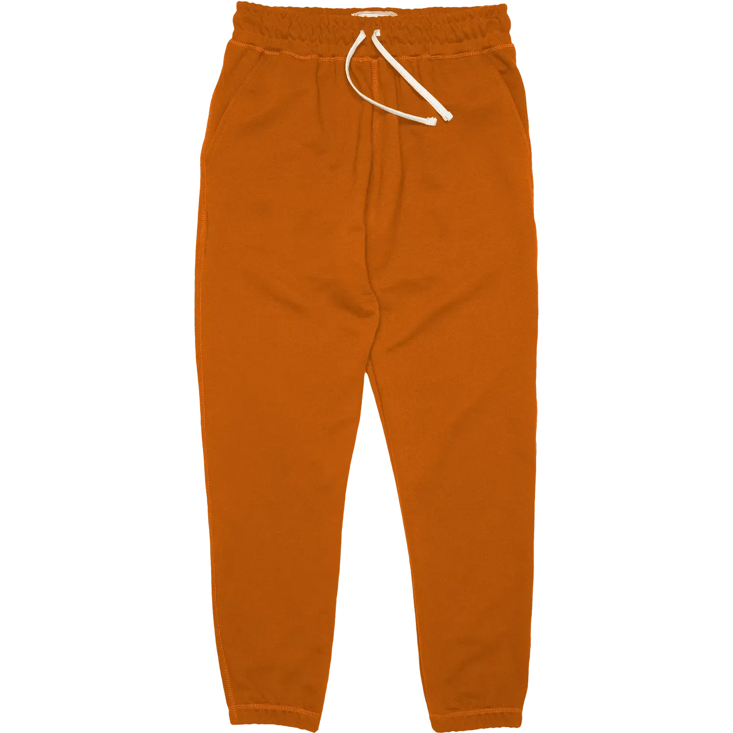 Organic French Terry Sweatpant - Sienna Orange