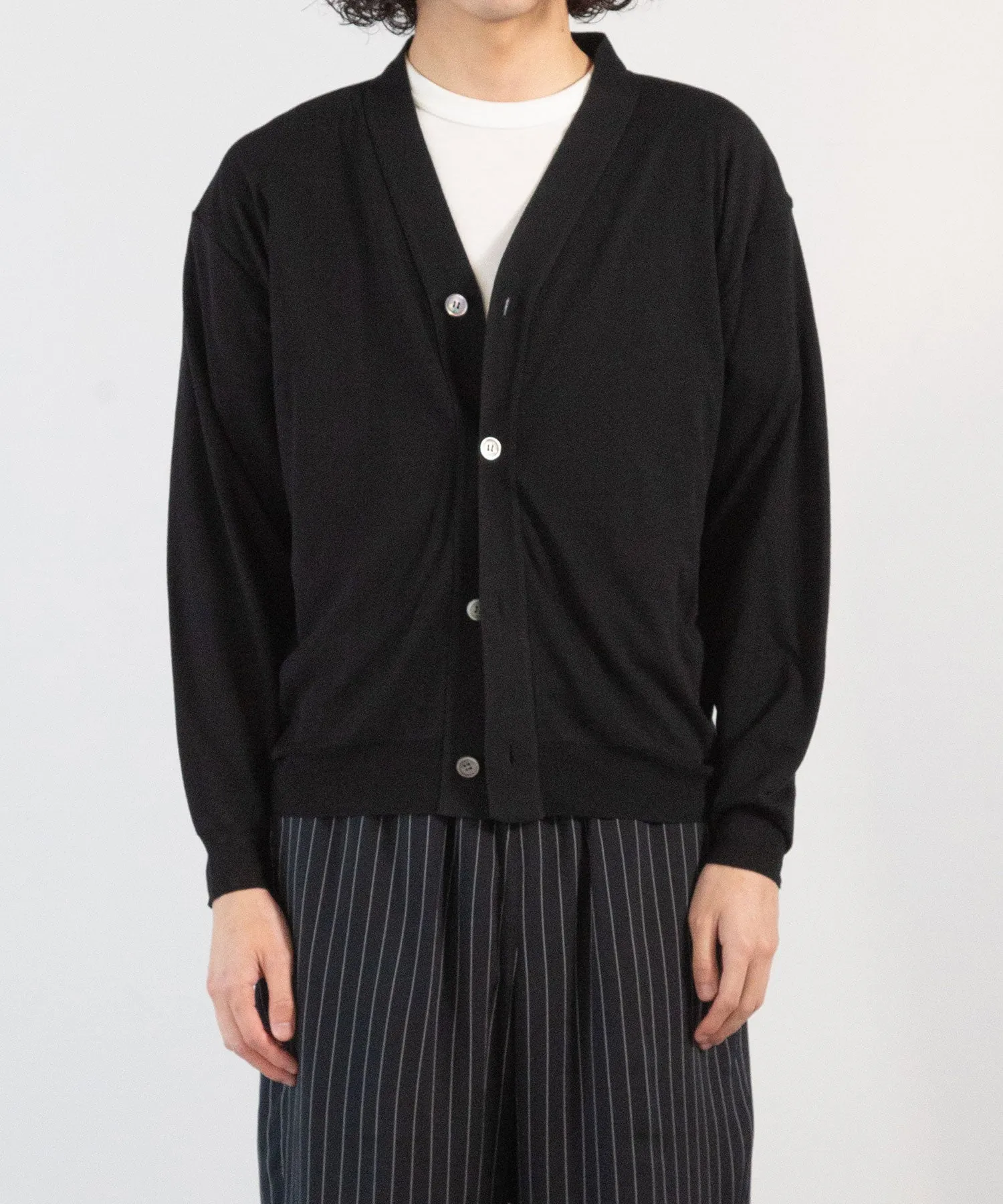 Soft Cotton/Cupra Knit Cardigan