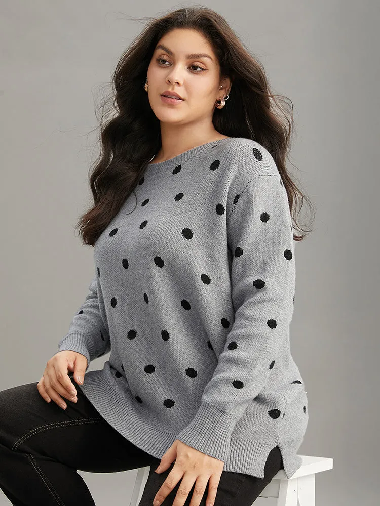 Supersoft Essentials Polka Dot Knit Pullover