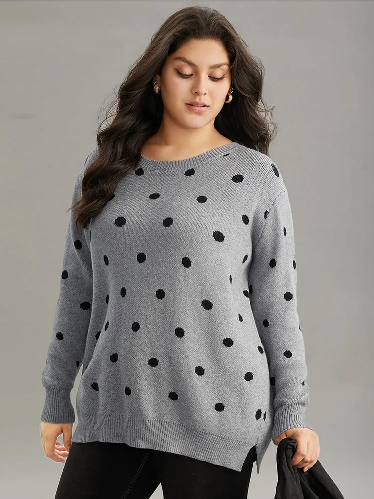 Supersoft Essentials Polka Dot Knit Pullover