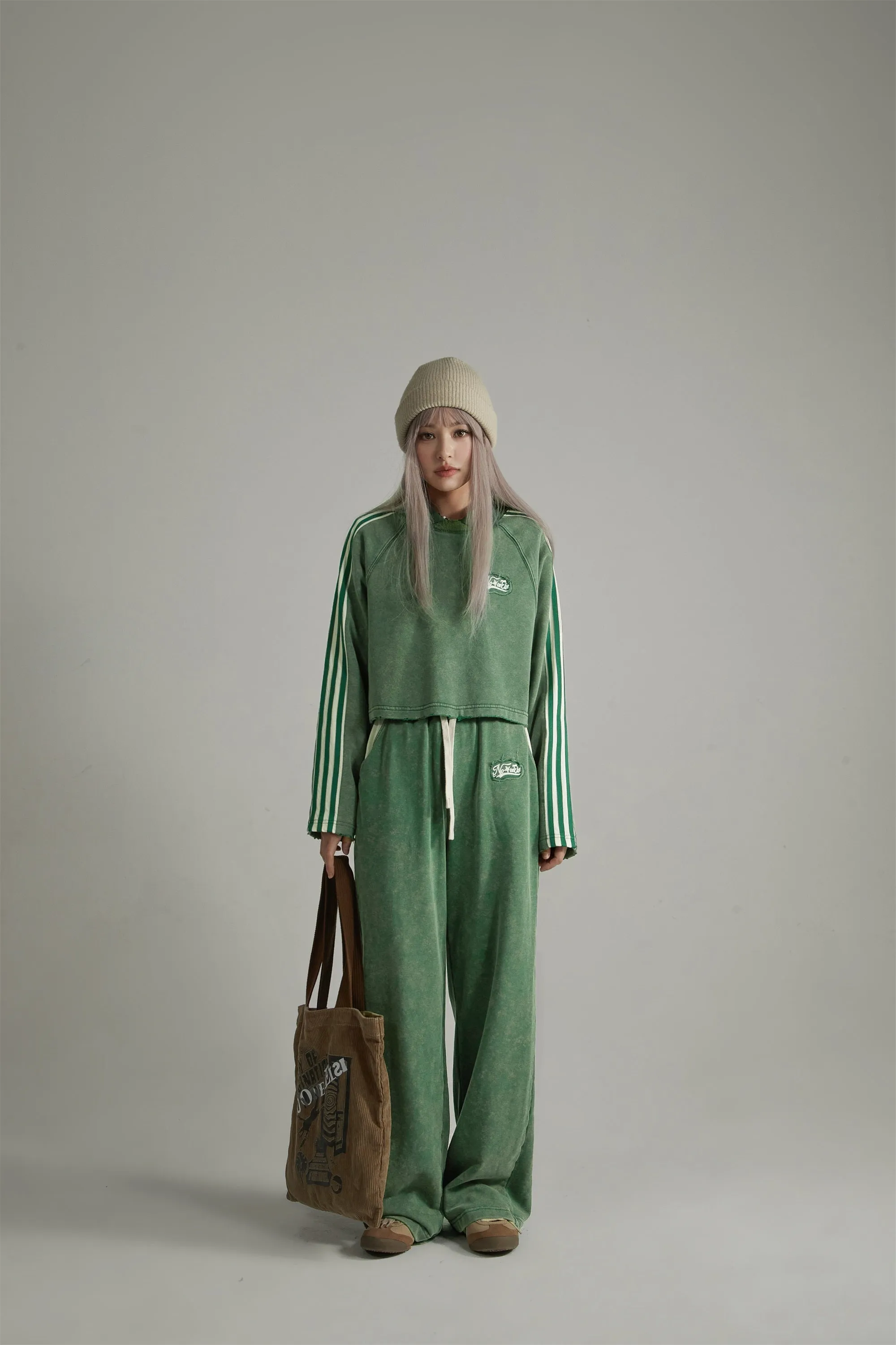 Waist String Wide Jogger Pants