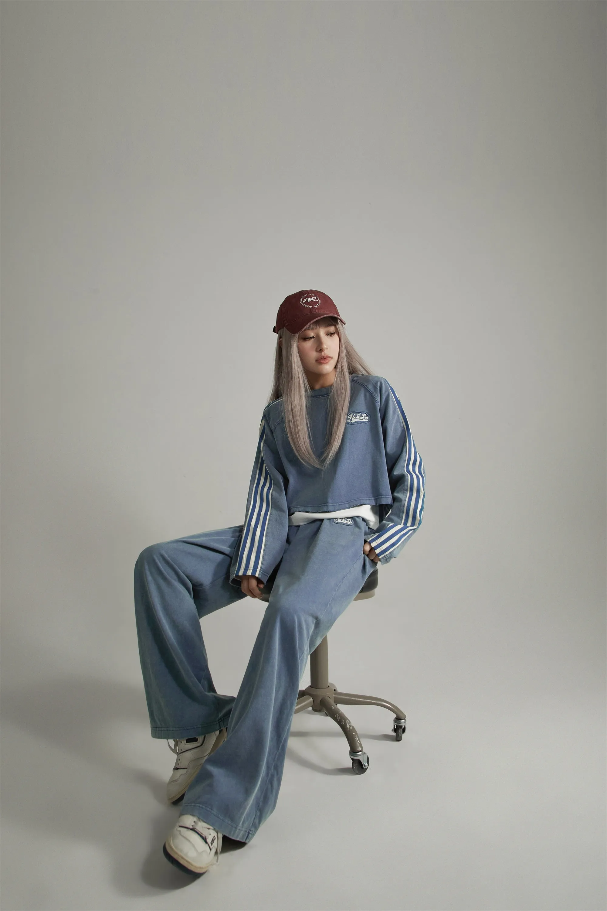Waist String Wide Jogger Pants
